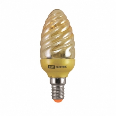 Лампа люминесцентная свеча E14 12 Вт 2700 K TDM Еlectric MINI