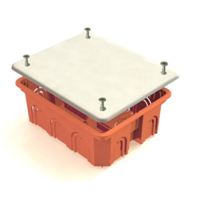 Коробка распаячная скрытая проводка/СП 120х92х45мм, крышка, IP20, инд. штрихкод, TDM