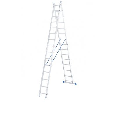 Лестница 2-х секционная промышленная 4230мм*7590мм, 335/392, 15 ступеней