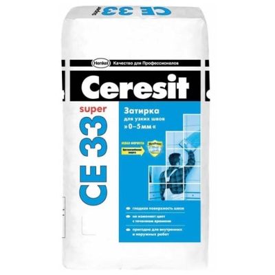 Затирка Ceresit (Церезит) СЕ 33 №04 серебристо-серый 2 кг