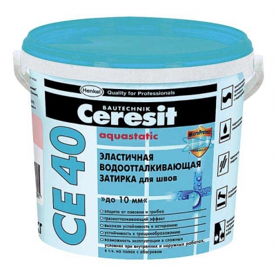 Затирка Ceresit (Церезит) СЕ 40 aquastatic №13 антрацит 2 кг