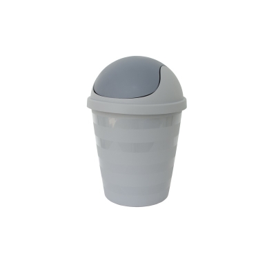Ведро 15л для мусора круглое с крышкой (Пластик Репаблик)