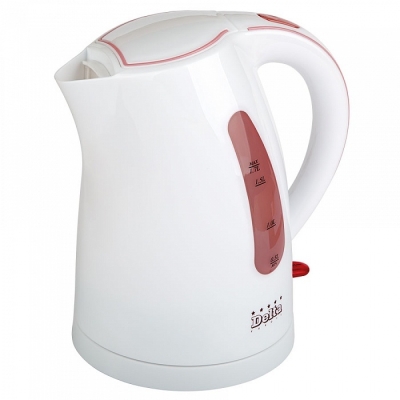 Чайник DELTA DL-1038 1,7л, белый/розовый