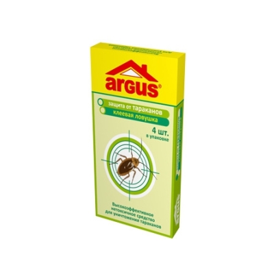 Ловушка клеевая от тараканов (домик) 4шт ARGUS/144 (AR-4466)