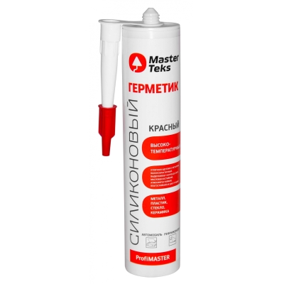 Герметик термостойкий MasterTeks ProfiMaster красный (290 мл)