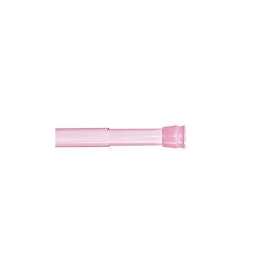 Карниз для ванной MILARDO алюминиевая телескопическая 110-200см розовая