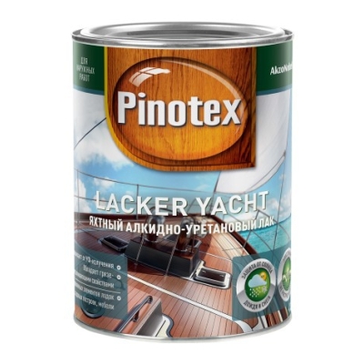 Лак яхтный алкидно-уретановый Pinotex Lacker Yacht 40 полуматовый (2.7 л)