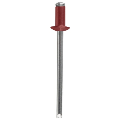 Заклепка вытяжная 3.2х8 мм алюминий/сталь винно-красная (RAL 3005) (100 шт) Крепстандарт