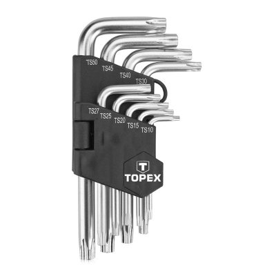 Ключи TOPEX звездочки, TS10-50, набор 9 шт. 35D950