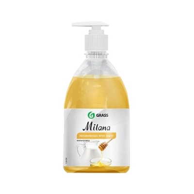 Крем-Мыло жидкое  MILANA (молоко и мед) 0,5 л с дозатором GRASS