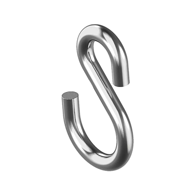 Крюк S-образный ассиметричный М4 цинк (2 шт) Европартнер