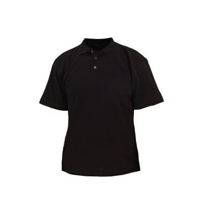 Рубашка-поло короткие рукава чёрная р.104-108 (ХL)
