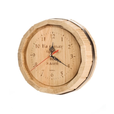 Часы ЧПД-2 с гравировкой (дуб)
