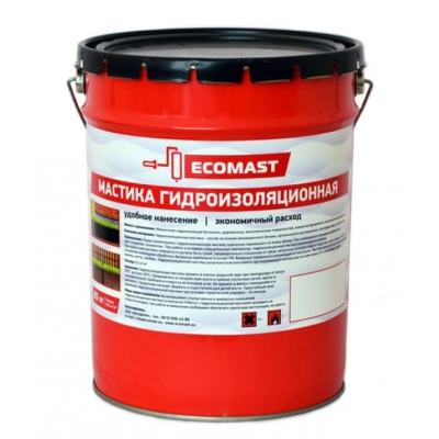 Мастика гидроизоляционная Ecomast 18 кг (21.5 л)