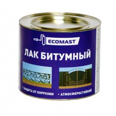 Лак битумный Ecomast (1.8 кг/2 л)