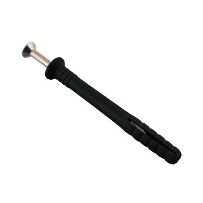 Дюбель-гвоздь 6х40мм потайная манжета, полипропилен, черный (50 шт) "Tech-Krep"