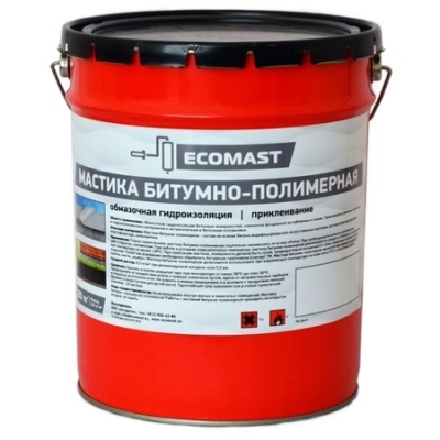 Мастика полимерно-битумная Ecomast 18 кг (21.5 литра)