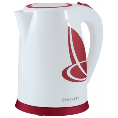 Чайник ENERGY E-211 1,8л, диск, бело-красный