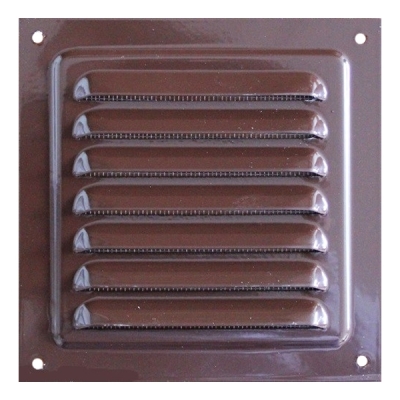 Решетка металлическая с сеткой МВМ 125c (MVM 125s) коричневый