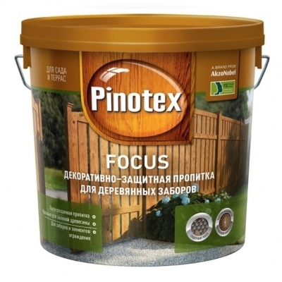 Пропитка для древесины декоративно-защитная Pinotex Focus Aqua палисандр (10 л)