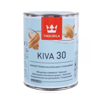 Лак мебельный Tikkurila Kiva EP полуматовый бесцветный (0.9 л)