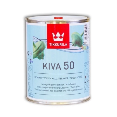 Лак мебельный Tikkurila Kiva EP полуглянцевый бесцветный (0.9 л)