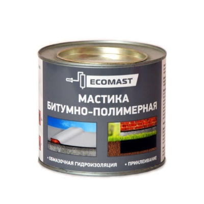 Мастика полимерно-битумная Ecomast 1.8 кг (2 литра)