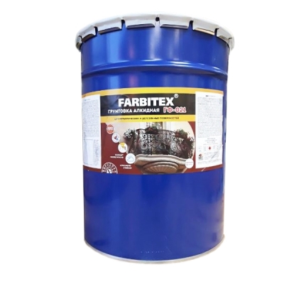 Грунт Farbitex ГФ-021 красно-коричневый (20 кг)