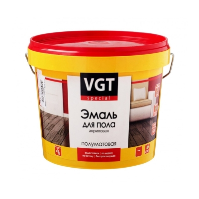 Эмаль для пола VGT Профи акриловая светлый орех (1 кг)