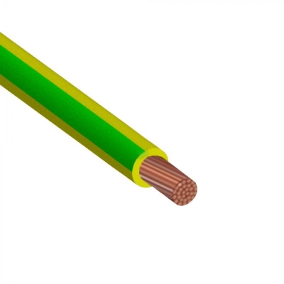 Провод ПуГВ 10 (пог. м) желто-зеленый ЭлектрокабельНН M0001024