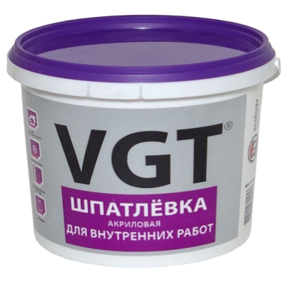 Шпатлевка для внутренних работ VGT (3.6 кг)