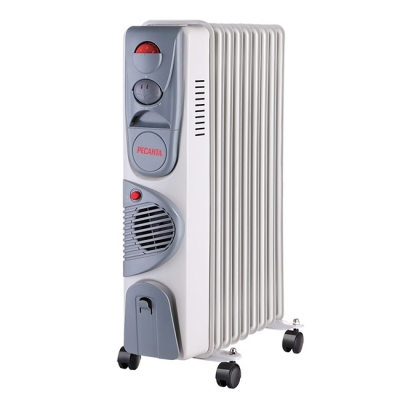 Радиатор масляный Ресанта ОМ-9НВ (9 секций, 2.4 кВт, серый)
