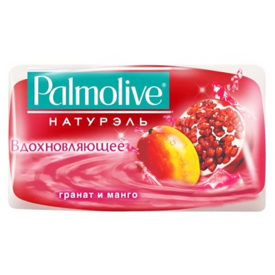 Мыло туалетное PALMOLIVE с Фрукт экстратами Манго Гранат (глицериновое) 90гр