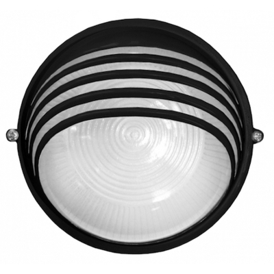 Светильник НПБ 1107 черный круг 100 Вт с ресничками