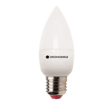 Лампа светодиодная LED CN 5 Вт E27 свеча 4500 K белый свет ЭКОНОМКА