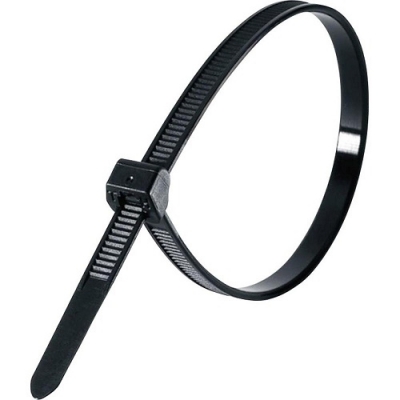 Стяжка кабельная (хомут) 3.6х200 мм (100 шт) черная Zolder