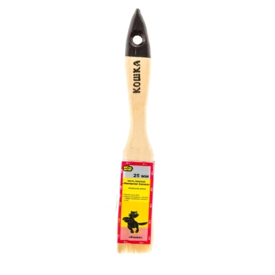 Кисть плоская 888 Малярная сказка универсальная 38 мм натуральная щетина деревянная ручка