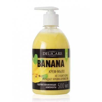 Жидкое крем-мыло DELICARE банан 500 мл.