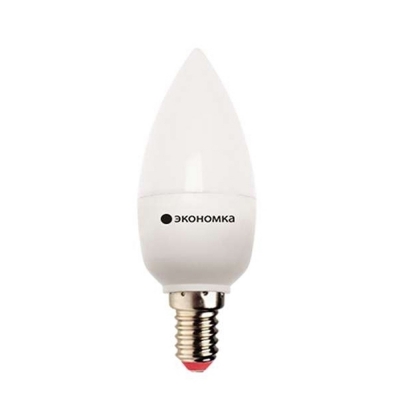 Лампа светодиодная LED CN 7 Вт E14 свеча 4500 K белый свет ЭКОНОМКА