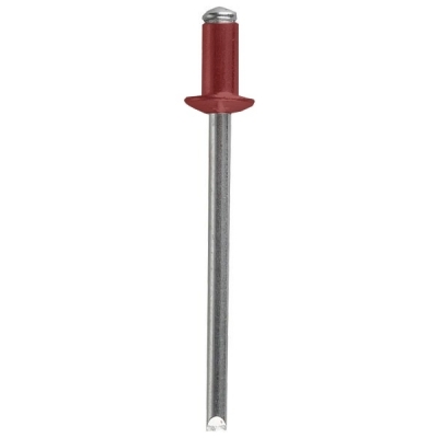 Заклепка вытяжная 3.2х8 мм алюминий/сталь винно-красная (RAL 3005) (28 шт)