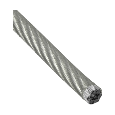 Трос стальной 2/3 мм (20 м) DIN 3055 (в ПВХ оболочке) цинк