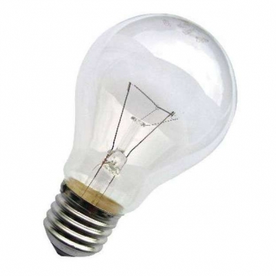 Лампа накаливания Б 60 Вт E27 прозрачная Лисма