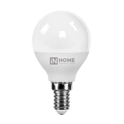 Лампа светодиодная VC P45 8 Вт E14 шар 3000 K теплый свет IN HOME