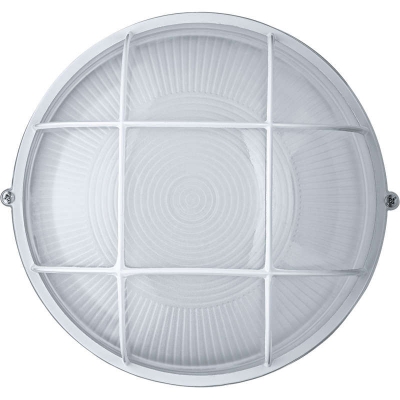 Светильник NBL-R-E27 d235 мм белый круг 100 Вт с решеткой Navigator
