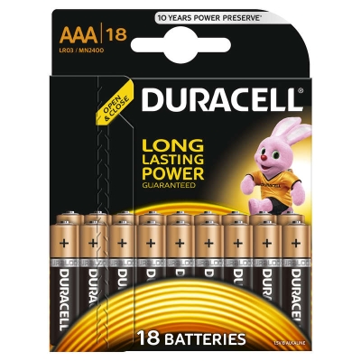 Элемент питания  Duracell LR03 BP18