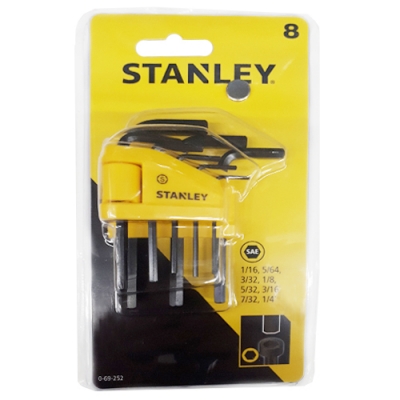 Набор ключей шестигранных 8 шт (1/16"-1/4") Stanley