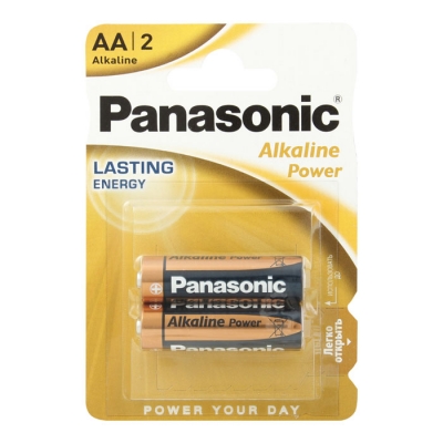 Батарейка щелочная LR6 АА Alkaline 1.5 В (2 шт) Panasonic