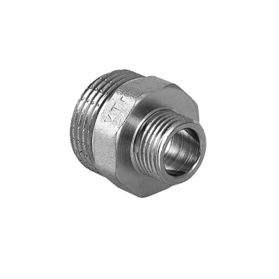 Бочонок (ниппель) 1/2"х3/8" наружная/наружная хром Valtec