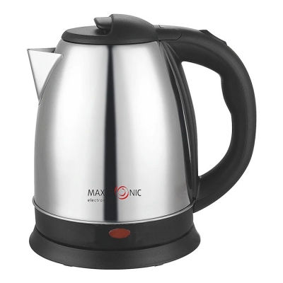 Чайник MAXTRONIC MAX-501 1,5л, 1500 Вт, нерж.корпус, диск, черный