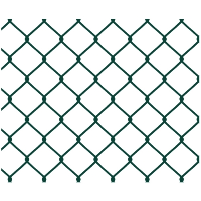 Сетка рабица с полимерным покрытием 55х55 мм d-2.5 мм 1.5х15 м зеленая (RAL 6005) Канат